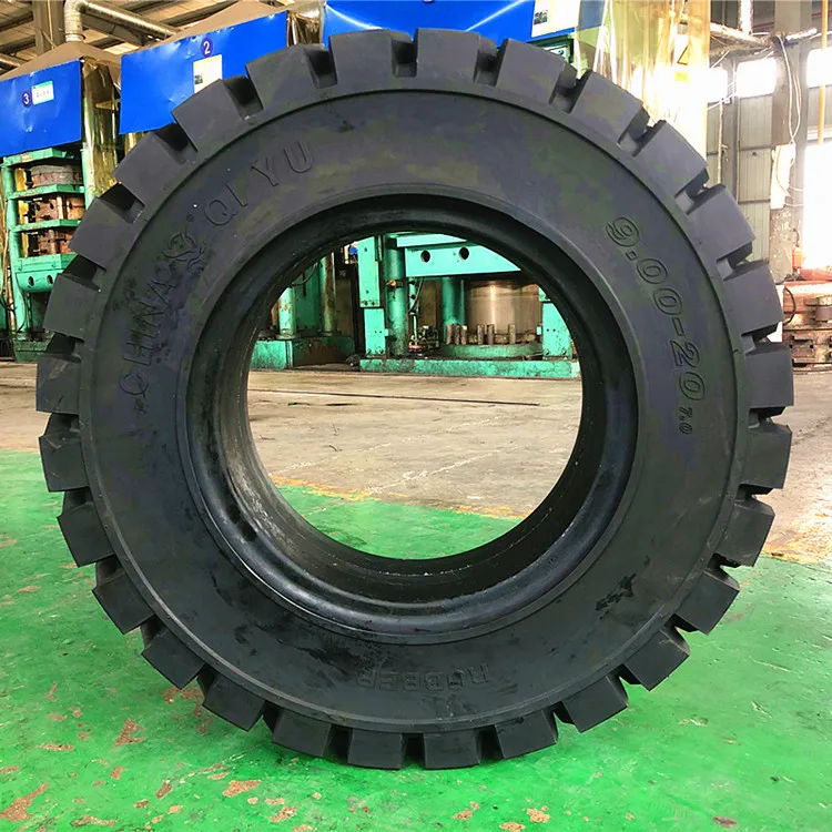 Solid 9.00-20 10.00-20 11.00-20 12.00-20 Forklift Trailer Tires Construction Machinery Parts