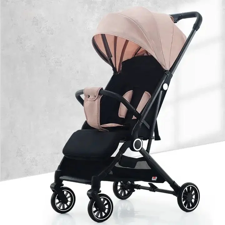 Hot Sale Lightweight Baby Pram Carrier Luxury Pushchair Foldable Kids Trolley