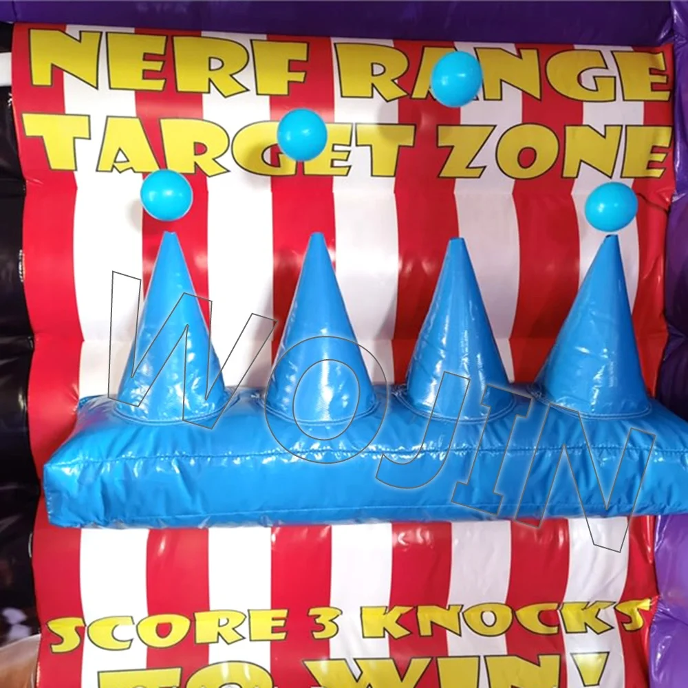 Best Selling Grand Carnival Inflatable Side Stall Shooting Games Comb 4 in 1 Inflatable Bouncer Sport Game Hot Sale