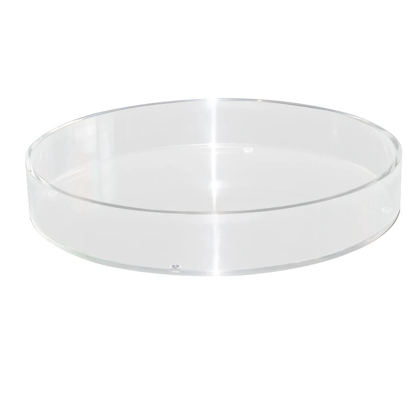 
Custom clear round acrylic food serving tray acrylic tray 