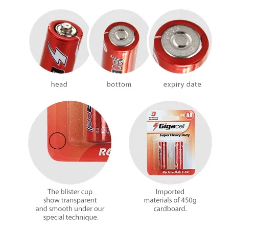 R03 primary battery Size AAA Super Heavy Duty Carbon battery for wireless keyboards