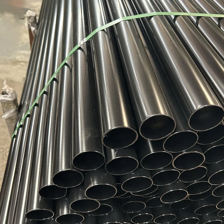 Fence Post Black 7-10 foot Deer Fences Round Steel Post 16 Gauge Galvanized Steel Black Powder post