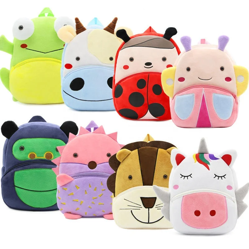 Little Kid Toddler Backpack Baby Kindergarten Pre School Bags Cute Neoprene Animals Cartoon Backpacks for Children