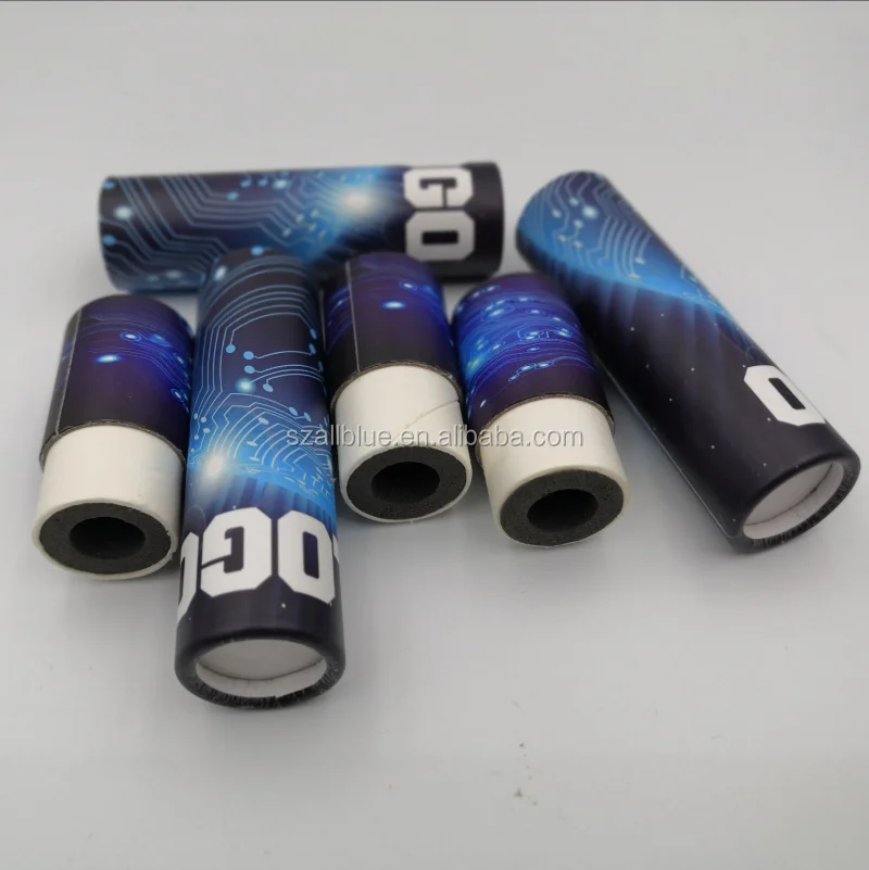custom size silver foil UV coating round cartridge cardboard tube for perfume atomizer packaging