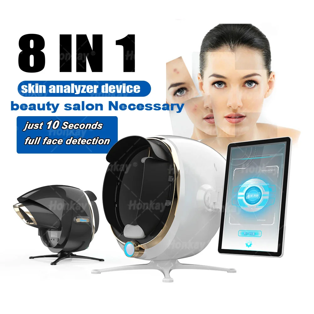 Портативный 3d магический тестер для спа-процедур сканер акне лица устройство с зеркалом очистки кожи и волос анализа