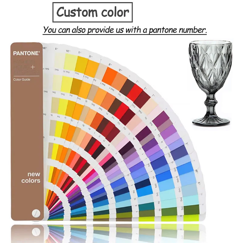 Heat Resistant Color Embossed Drinking Wine Glasses Sublimation For Wedding Bar Patty Vintage Goblet Wine Juice Glass Cups