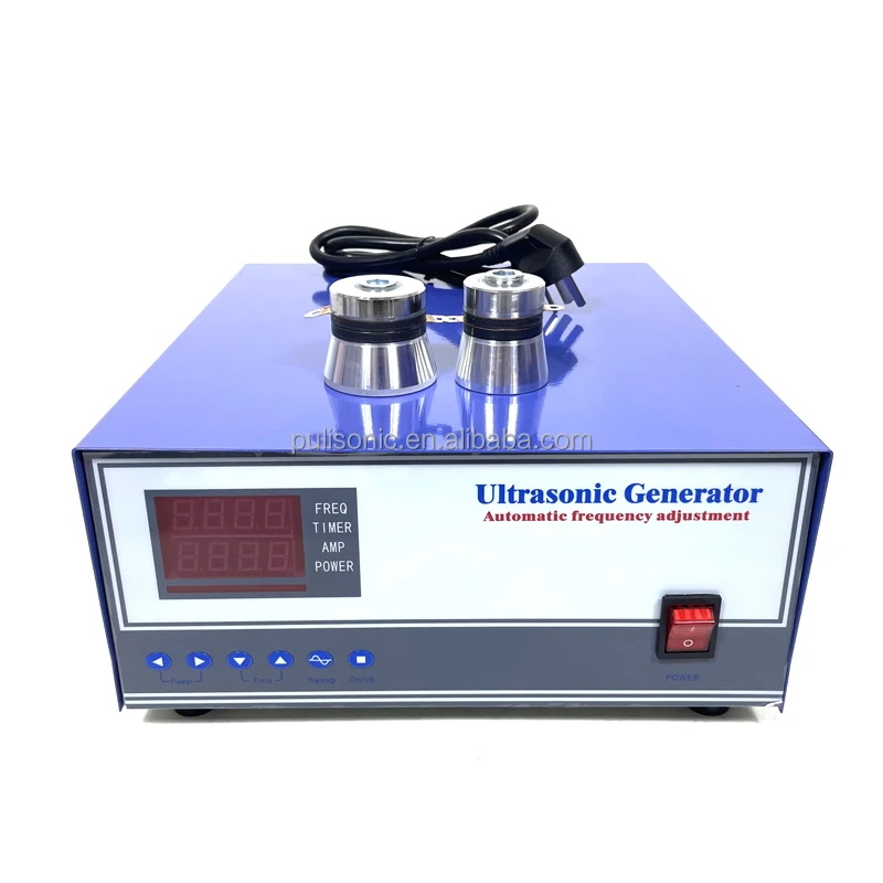 40Khz Ultrasonic Generator 2400W Power and Timer Ultrasonic Cleaning Generator for Plc Automatic Lifting Ultrasonic Cleaner