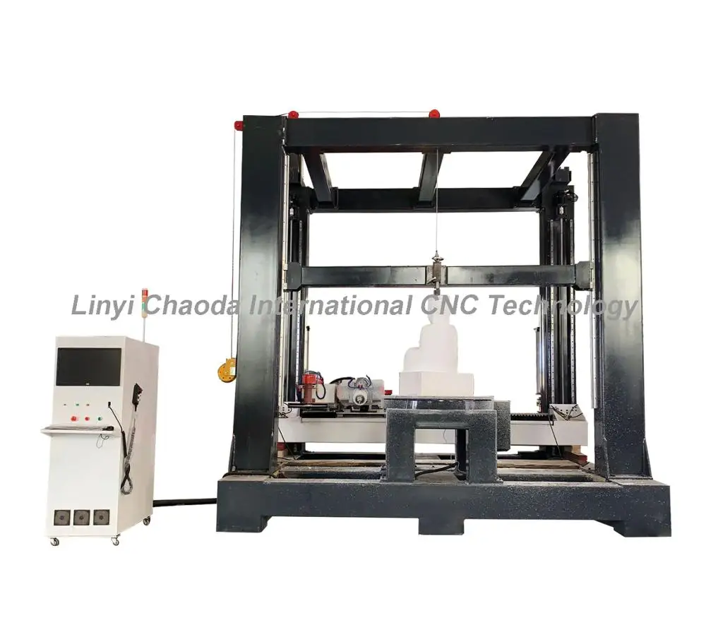 Сверхмощный большой поворотный 4 оси 5 оси камень фрезерный станок с ЧПУ машина для каменной скульптуры и столбы