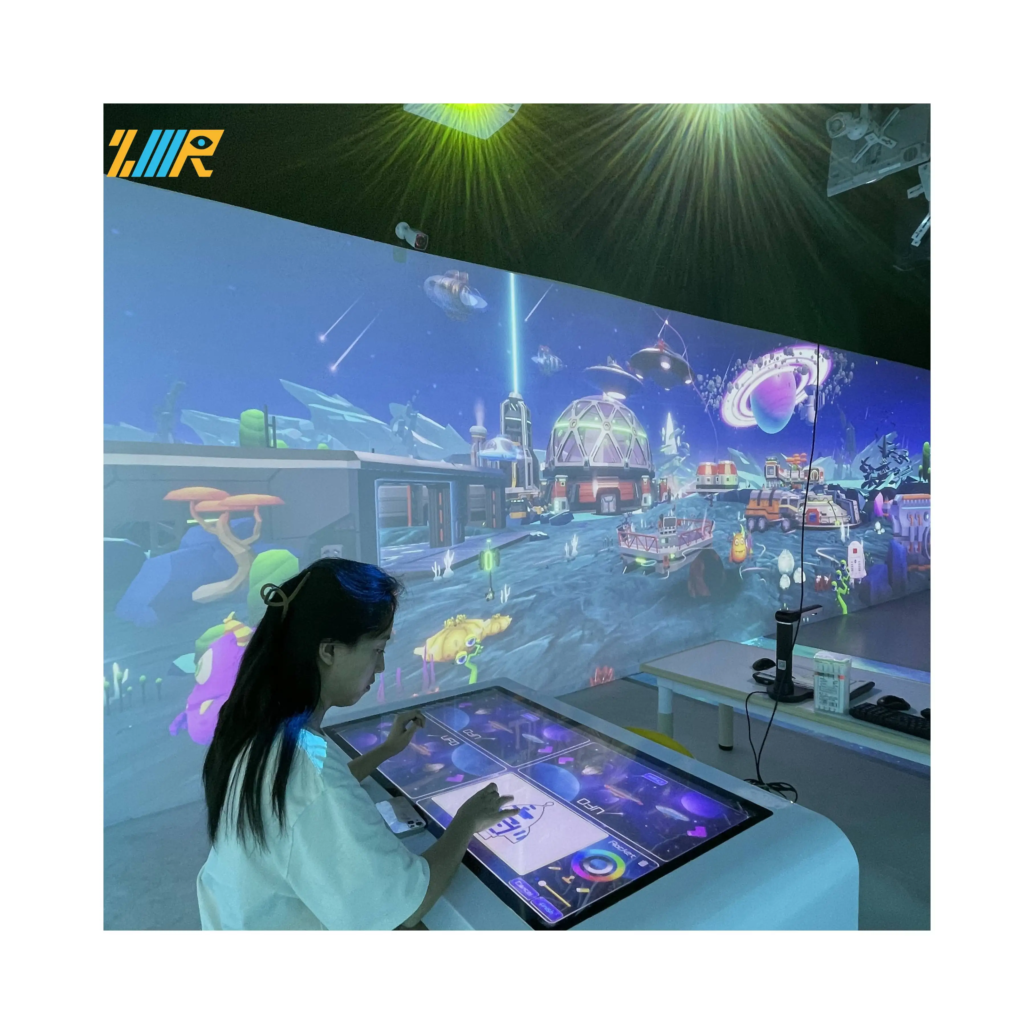 Graffiti drawing kids interactive projector projection mapping 3d interactive draw kids projector painting