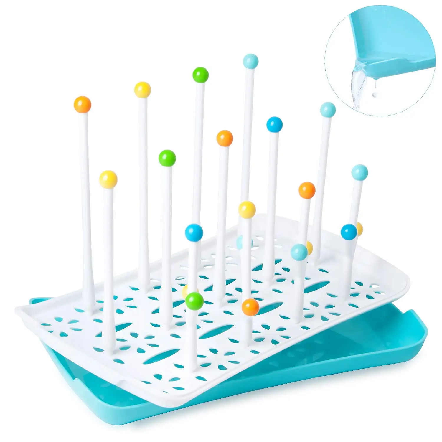Wholesale BPA Free Easy Cleaning Baby Pacifier Bottle Dryer Holder Large Capacity Detachable Drain Water Baby Bottle Drying Rack