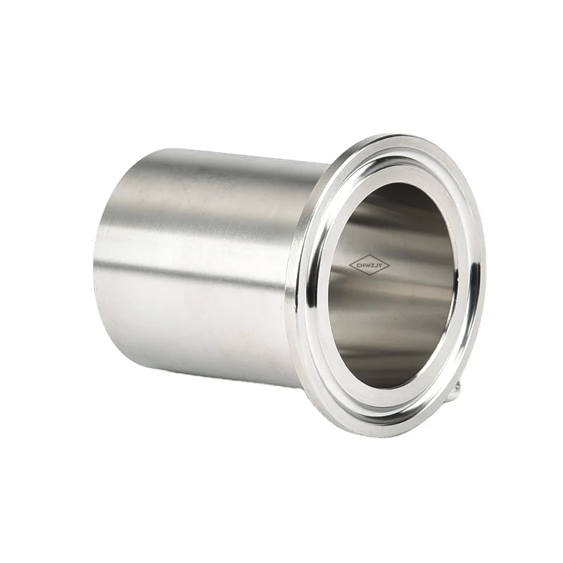 JY Sanitary Stainless Steel SS304 SS316 Tri Clover Fitting Tri Clamp Long Ferrule