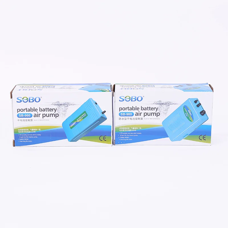 Sobo Wireless Battery 1.5W AC Electric Fishing Aerator Air Pump Battery Operated Aquarium Air Pump