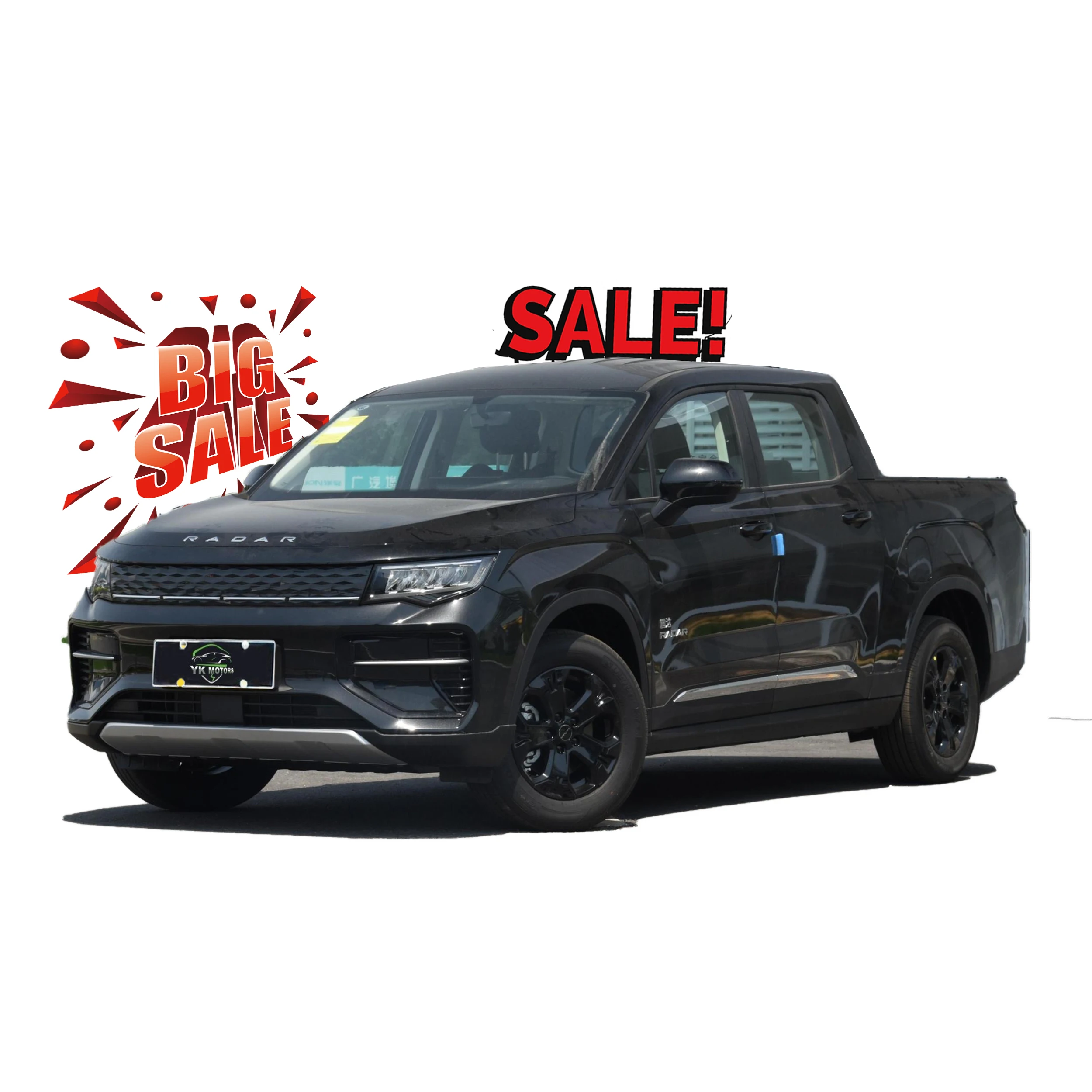 Geely Radar Auto RD6 400S New Energy Pickup Truck 400Km Pure Battery Range Electric Pickup EV Truck In Stock