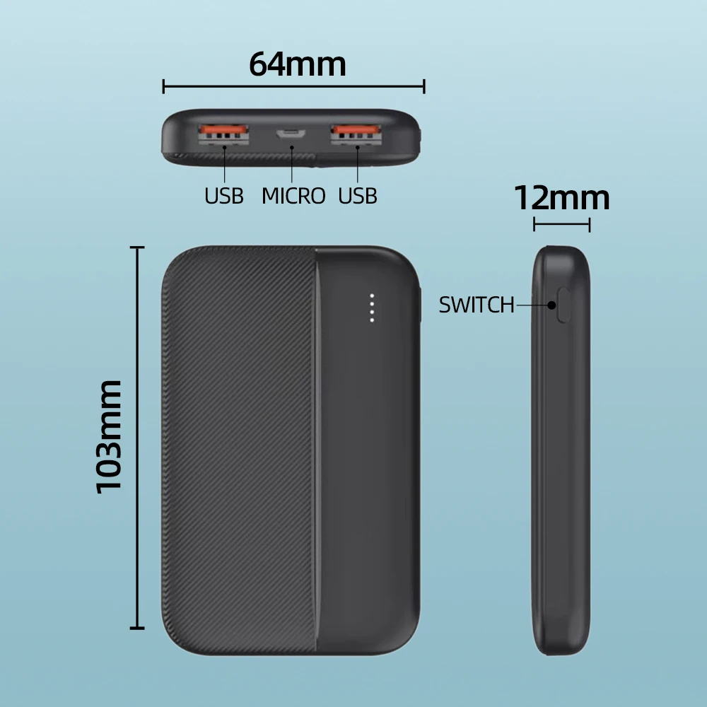 MODORWY portable charger external Battery 6000 mAH power banks gifts RTS Mobile Power Bank