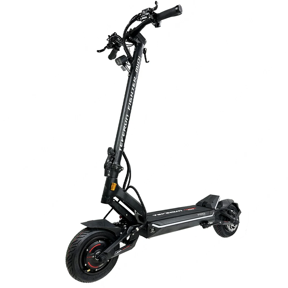 Teverun Fighter Mini Pro 60 В 25Ah Samsang аккумулятор приложение Smart BMS двойной мотор 2000 Вт 65 км/ч 10-дюймовый Электрический скутер