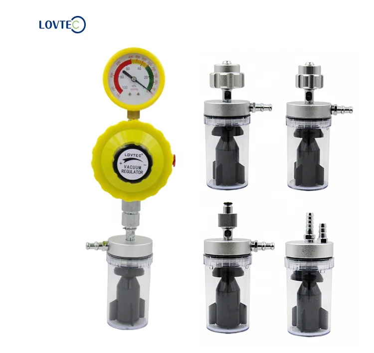 Lovtec Newest Medical vacuum devices  vacuum valve suction regulator pressure Adjust with safety bottle