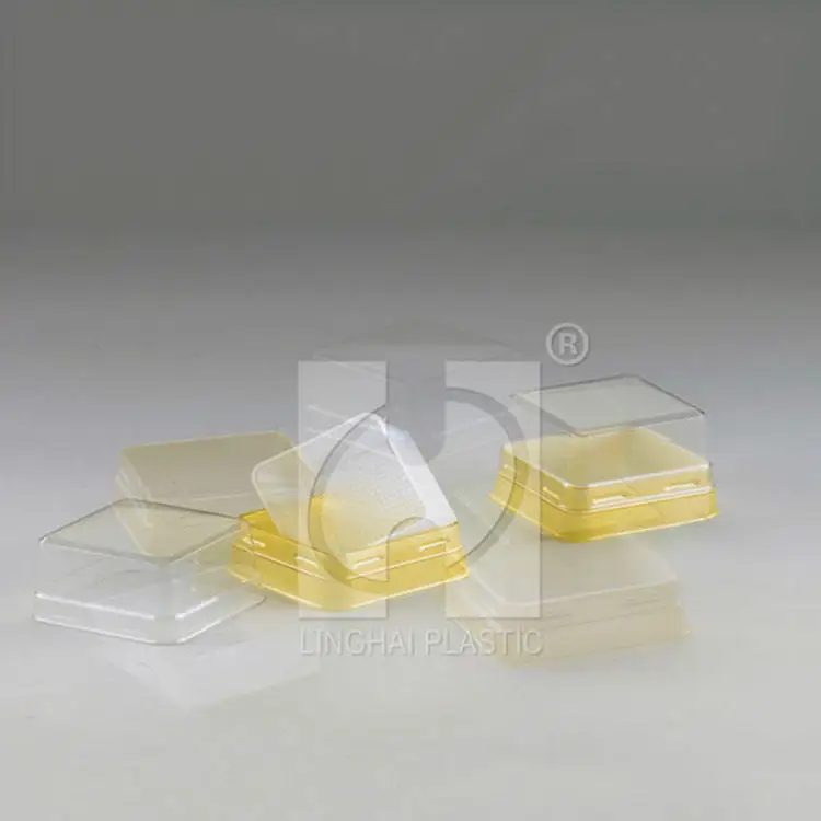 Индивидуальный Размер квадратные круглые коробки для торта одноразовые пищевые блистерные упаковки пластиковый упаковочный лоток лунного пирога