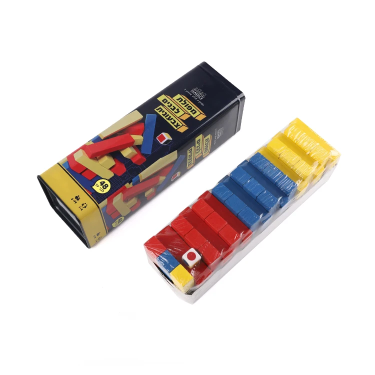 Advanced texture table top games plastic ivory dominoes with blocks