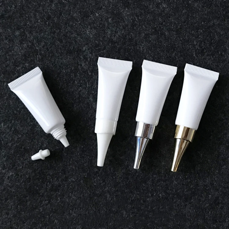 3g small empty sample white cosmetic Soft tube 3ml squeeze hose skin care cream Plastic Tube