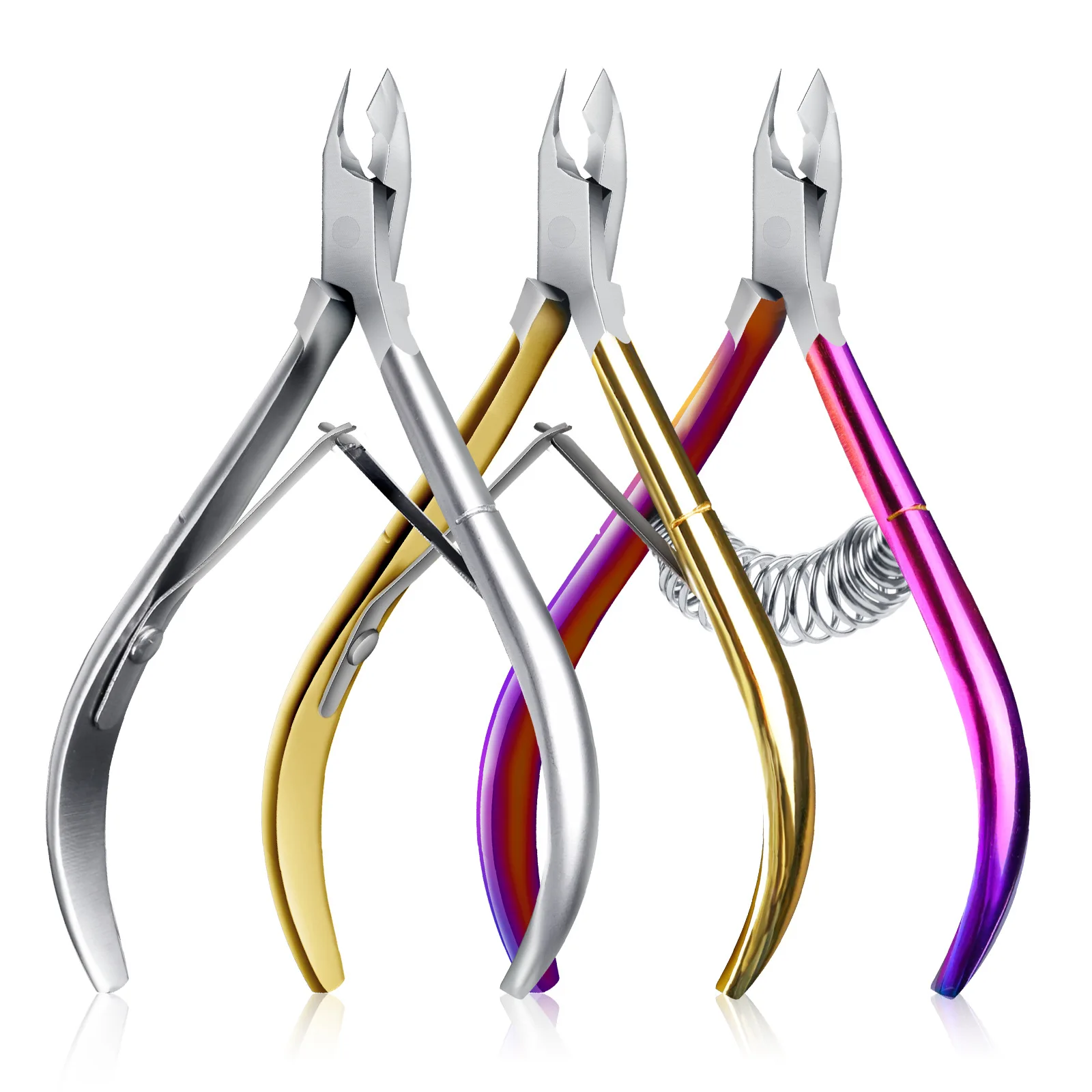 Wholesale Elegant Dead Skin Clipper Touch Sharp Full Jaw Cuticle Nipper With Customized Logo Manicure Cuticle Nipper Pliers