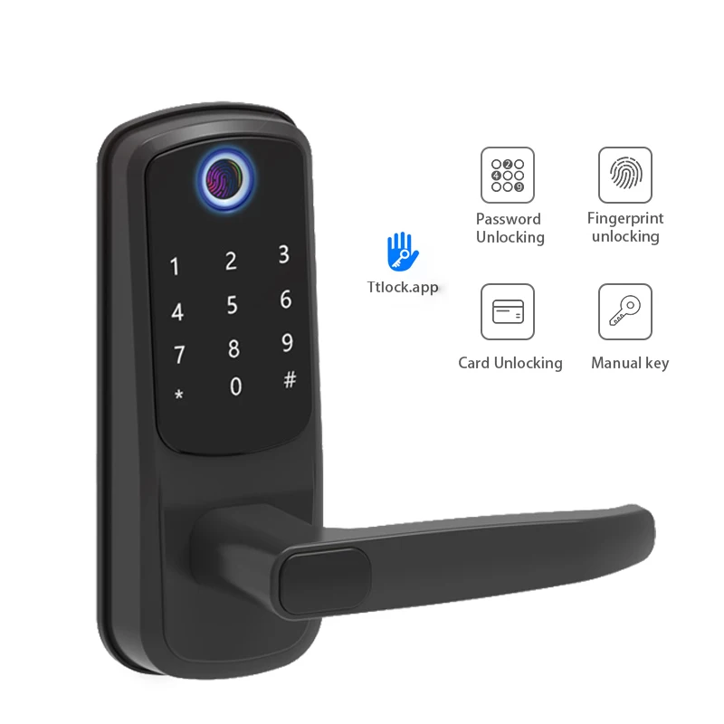 TTLock Biometric Digital Keyless Smartphone Wifi Fingerprint Smart Deadbolt Door Lock