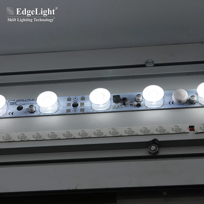 UV Printed LED Backlit Frameless Rectangle Outdoor Light