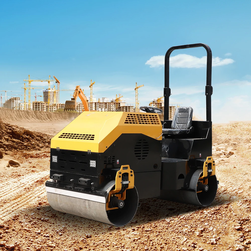 Hengwang Factory Mini Road Roller Price Hydraulic Vibrating Road Roller