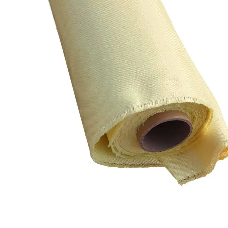 Impact Wholesale Black Yellow Stretch Plain Twill Aramid Kevlar Cloth Soft Woven Fabric 1600d