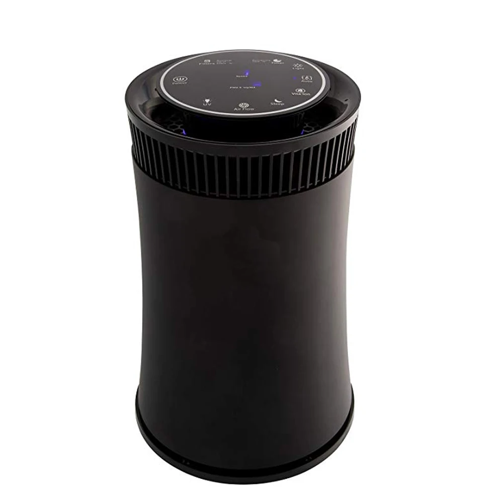 Portable personal air cleaner with uv led lamp air sanitizing machine home air purification cigarette smoke detector