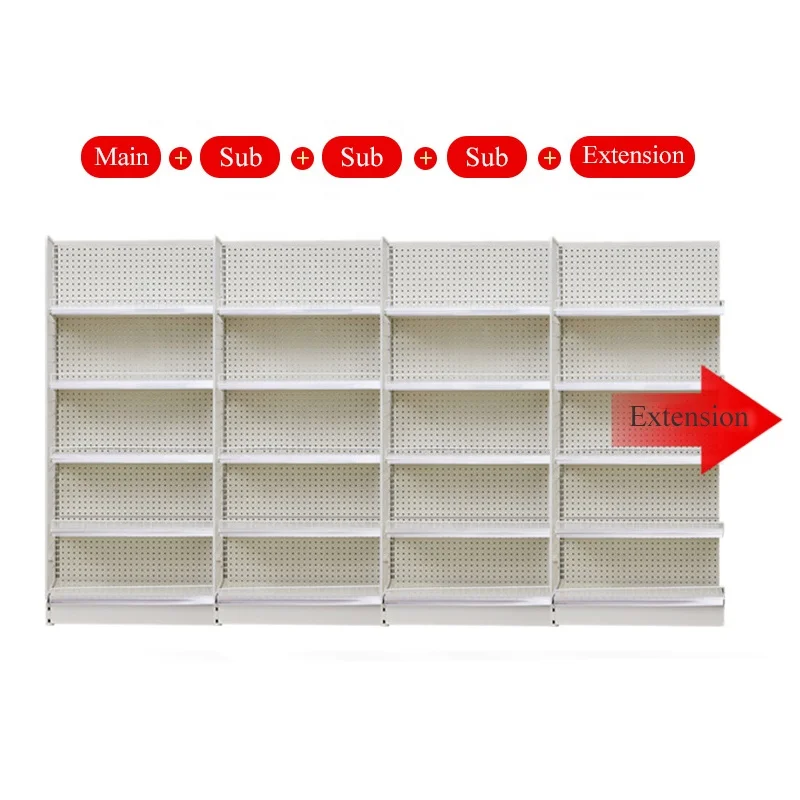 NOVA Tegometall Gondola Shelving, Metallic Supermarket Rack for Shop Wisda Commercial/