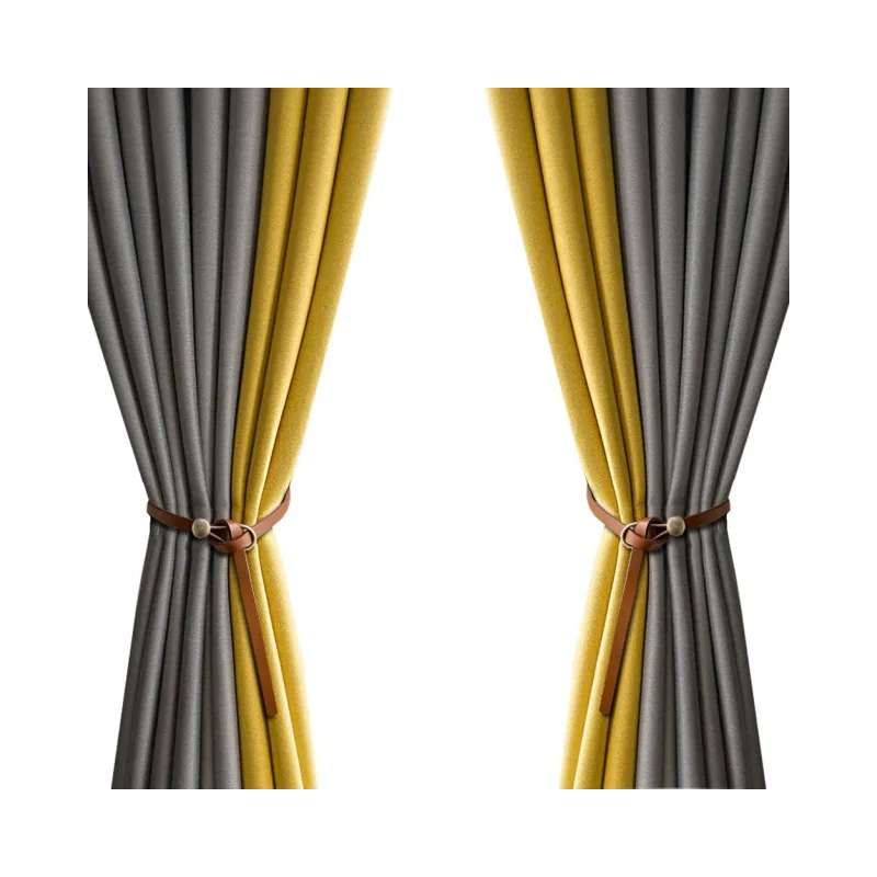 PU Leather Curtain Tie Backs Minimalist Leather Drapery Tiebacks Modern Leather Home Decor Accessories
