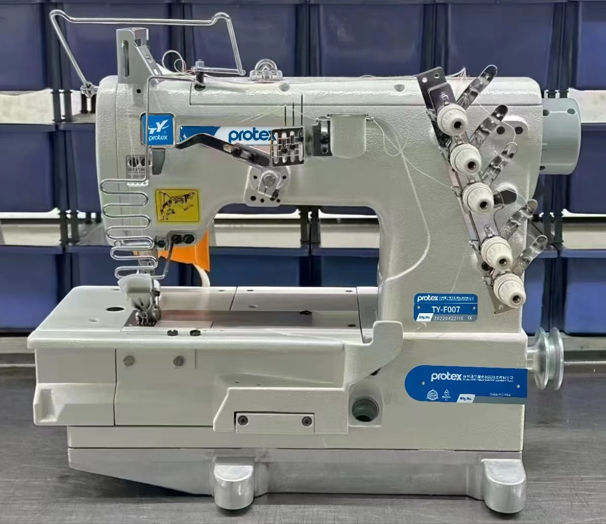 TY-F007 Customized Type Top feed Flat Neck Interlock Sewing Machine Protex Shoulder Connection Tshirt