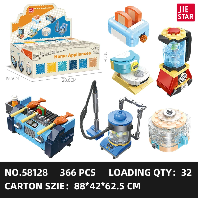 New Educational ABS Building Block Toys Modular Building Sets for Small Scale Army & home Models DIY Assembled Play Box Packing