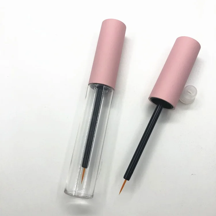 Empty 10 ml Round Pink Cosmetic Container Eyeliner Mascara Lip Gloss Tube Packaging