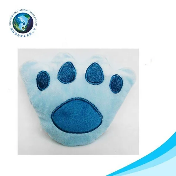 Wholesale Various Color Lovely Animals Paw Shape Pet Toy Interactive Plush Chew