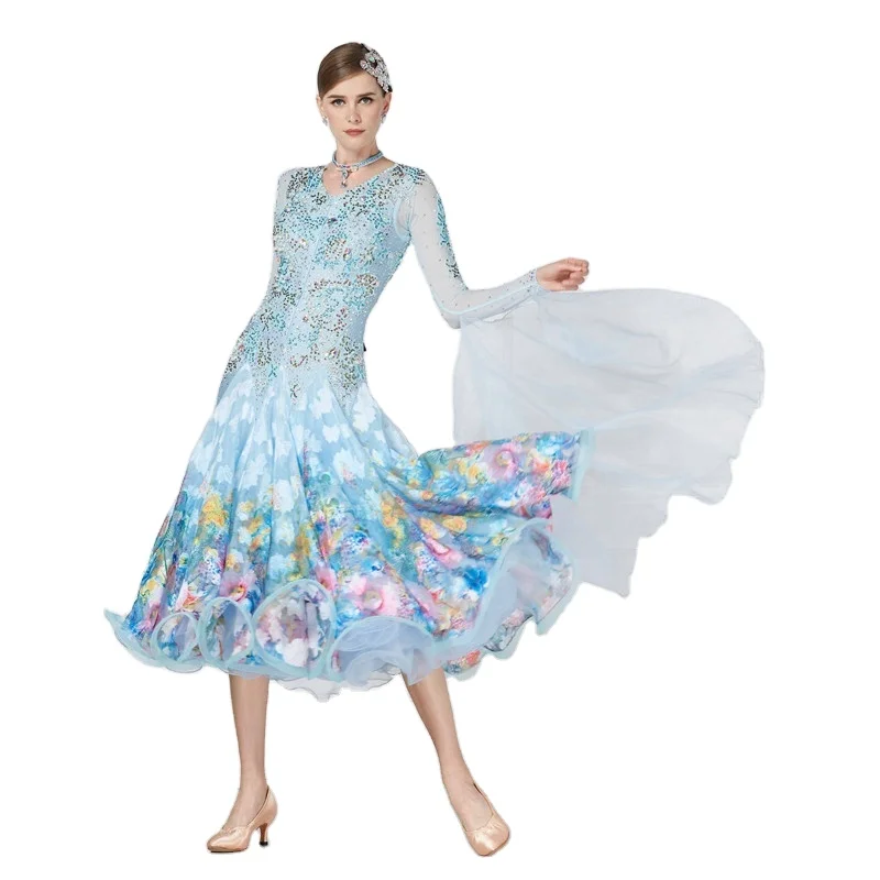 B-17213 Custom Girls Ballroom Dance Dress Dresses, Plus Size Ballroom Dance Dresses For Adult Kids