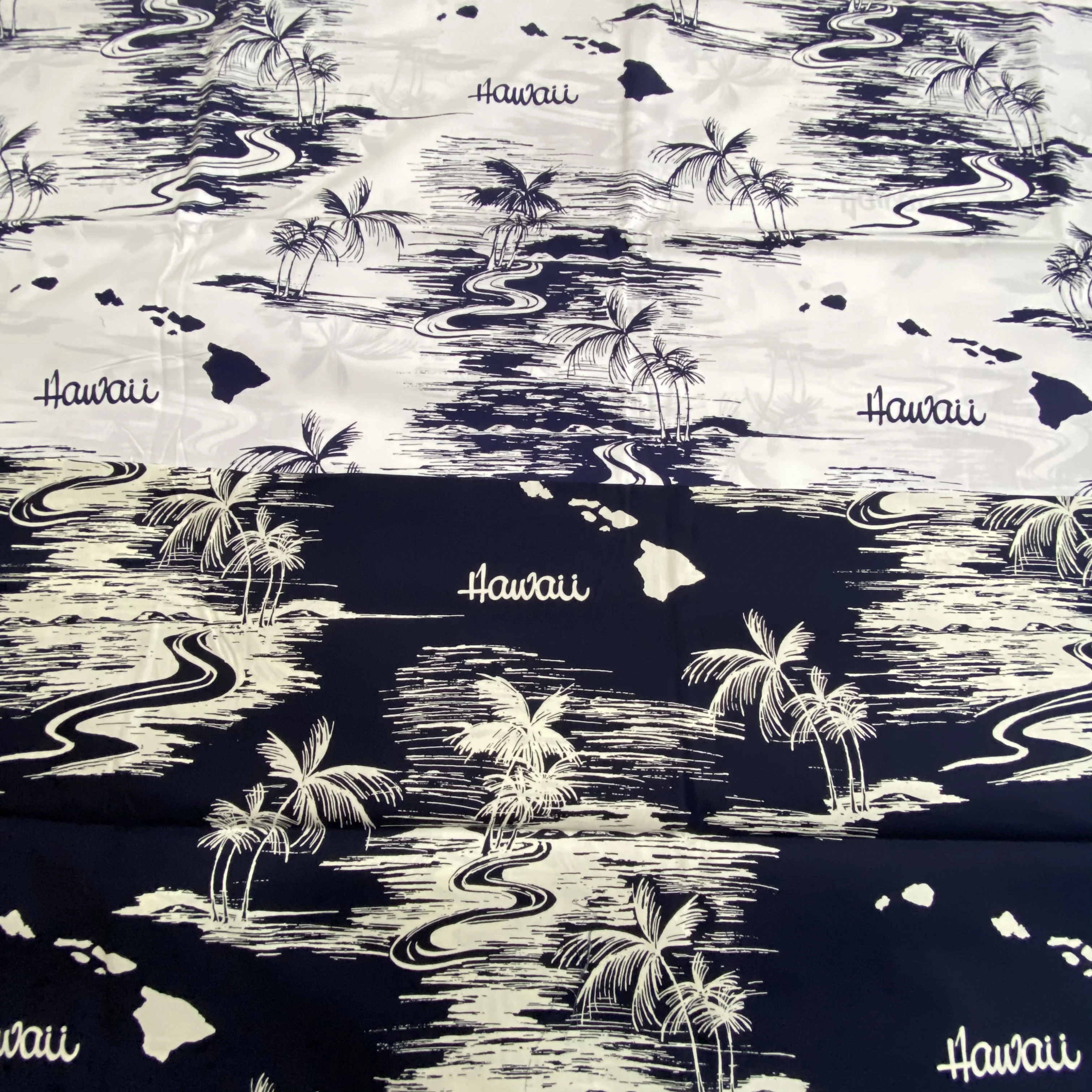 Индивидуальный простой тетрон, тканый Гавайский принт, поплин, хлопчатобумажная ткань для оптовой продажи