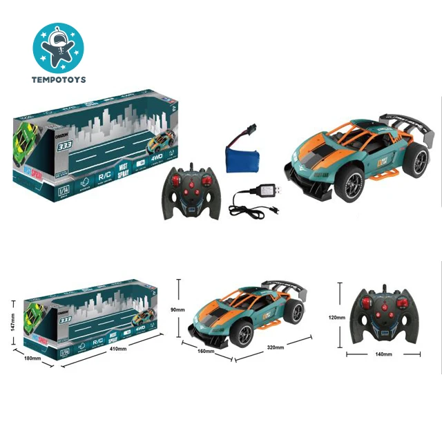 Tempo Toys New New Arrivals Play Game 1:14  Car 4 Channel With Mist Spring  Wholesale Kids toy carremote control