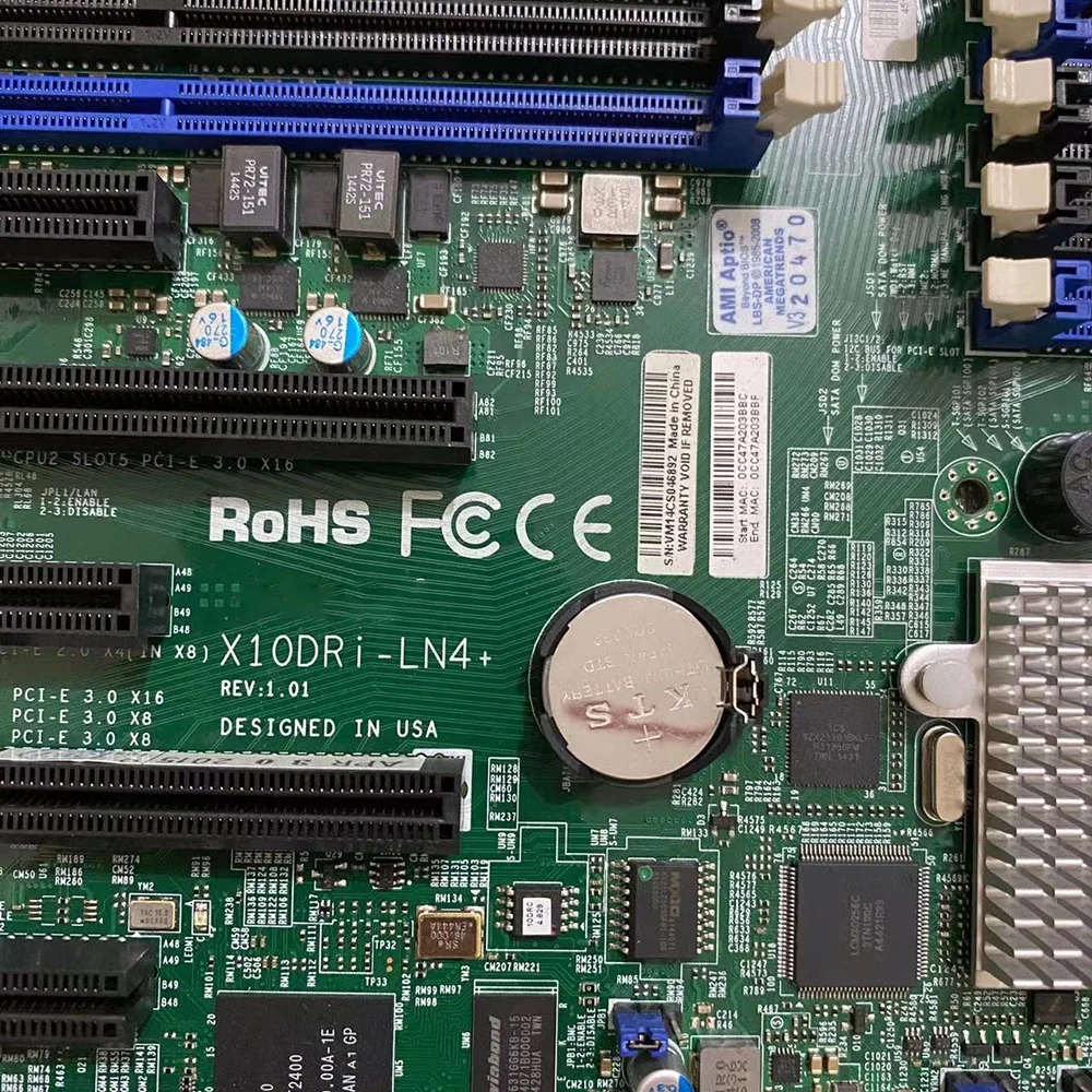 X10DRi-LN4 + Серверная материнская плата с двумя способами четыре Gigabit Ethernet порт C612 поддерживает E5-2600 V3