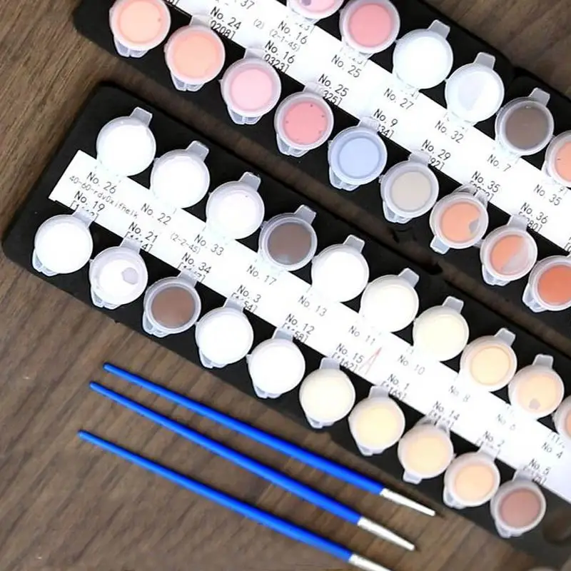 
Two Cute Cub Dog Animals Hand painted Drawing DIY Painting home decoration accessories modern oil painting 