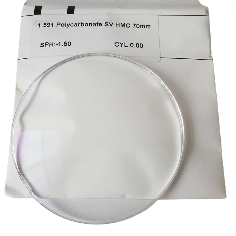 1.59 PC Polycarbonate Lens HMC Coating Anti Glare Optical Lens Manufacturer