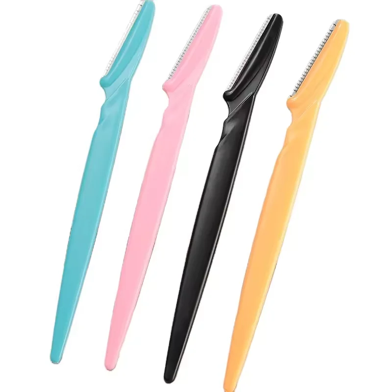 Custom Multipurpose Portable Eyebrow Razor Makeup Tools Professional Shaving Blade Eyebrow Razor Trimmer With Cover