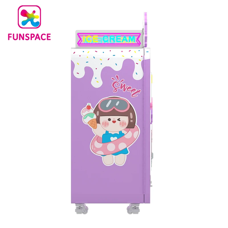 Funspace Support Multi-Languages Maker Icecream Machine Soft Ice Cream Vending Machine Fully Automatic