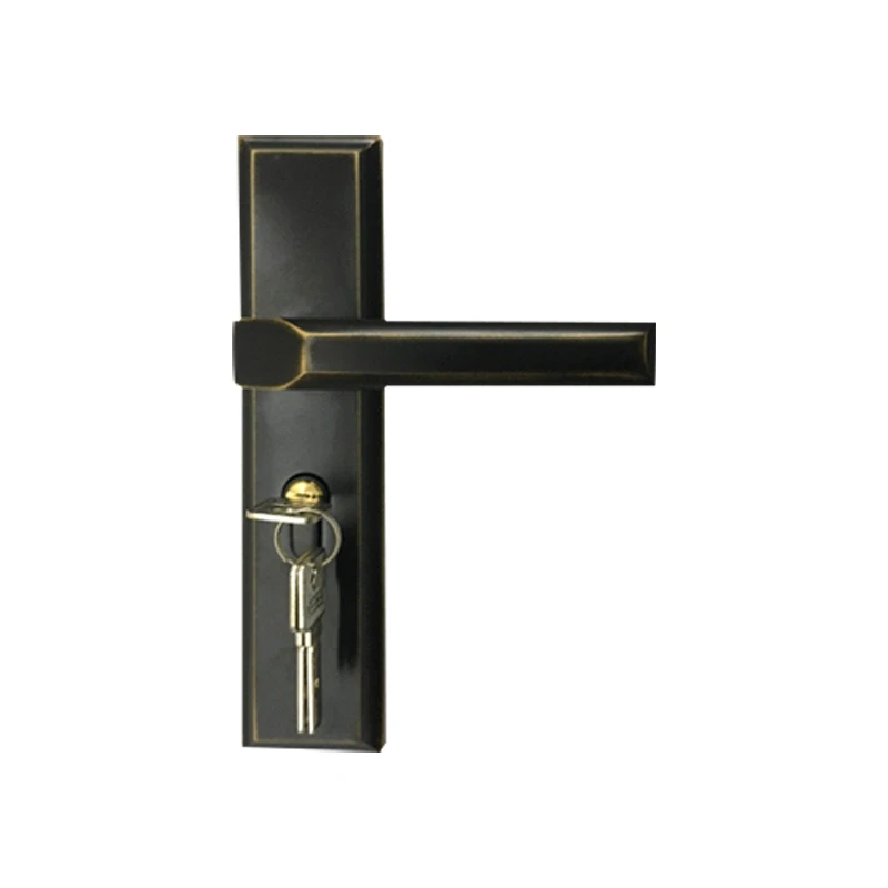
Classical Bronze Color Lockset PVD Locker Interior Door Mechanical Handle Lock 