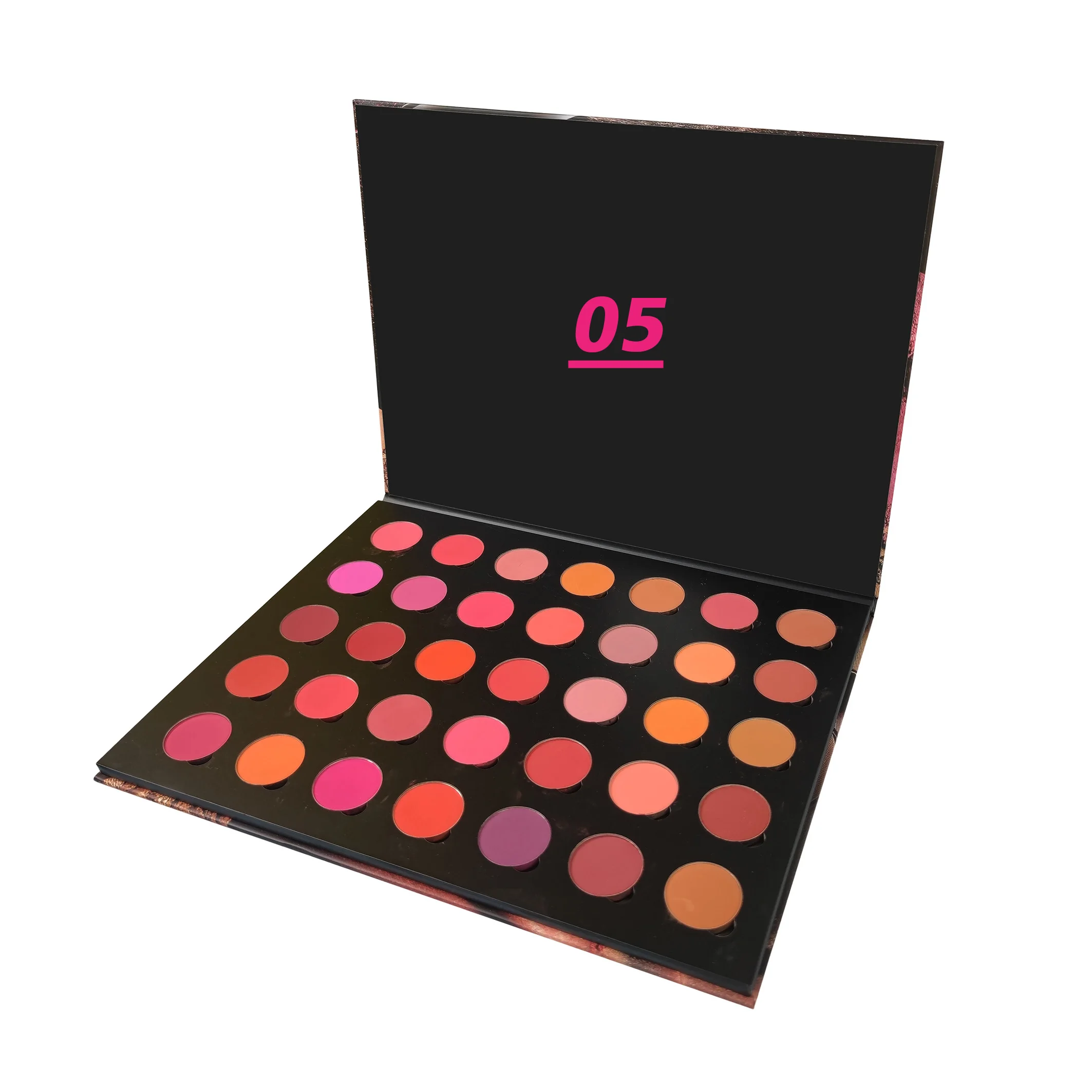 35 Color Eye Shadow Palette Makeup Private Label full matte finish pearly finish multichrome eyeshadow palette
