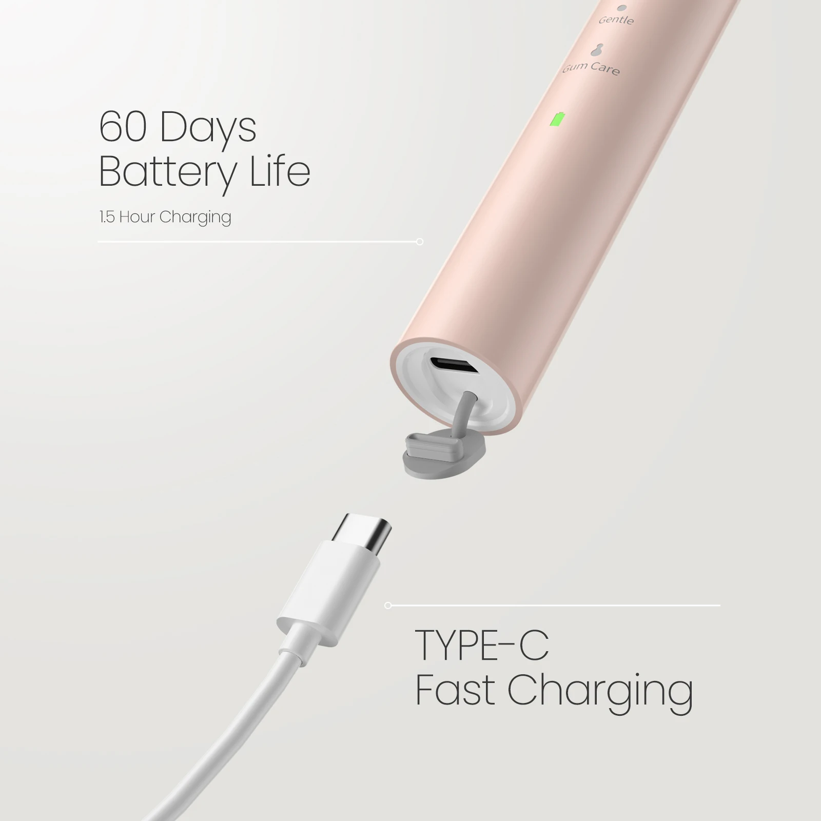 2024 New Products Sonic Ultrasonic Wave Massage Electric Toothbrush With DuPont Bristles