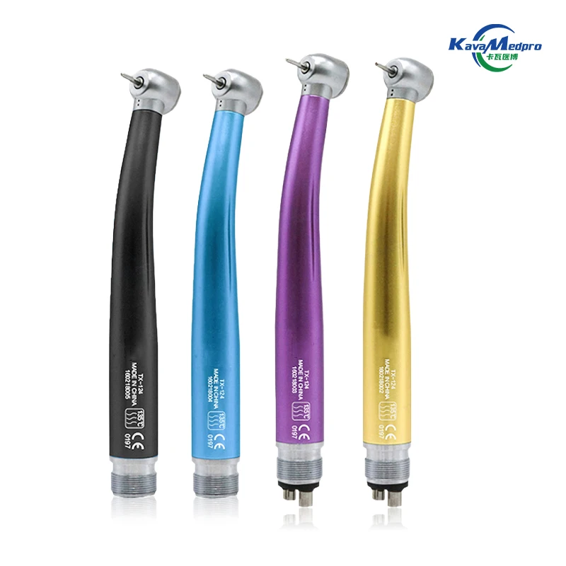 Kava 2024 Colorful Push Button 2/4 holes Motor High speed Dental Handpiece Dental Tools