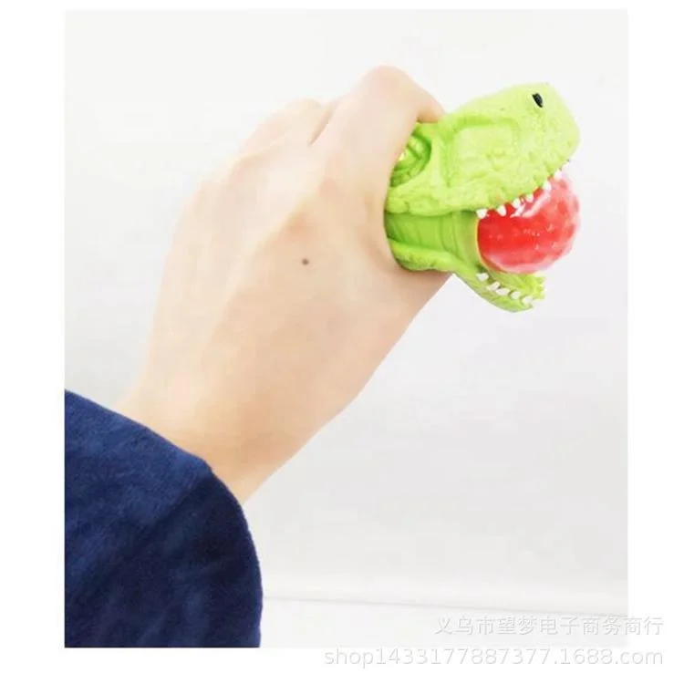 Wholesale Yiwu Factory Squishy Dinosaur Beads Fidget Toys Squishy Vending Monster Animal Toys For Kids