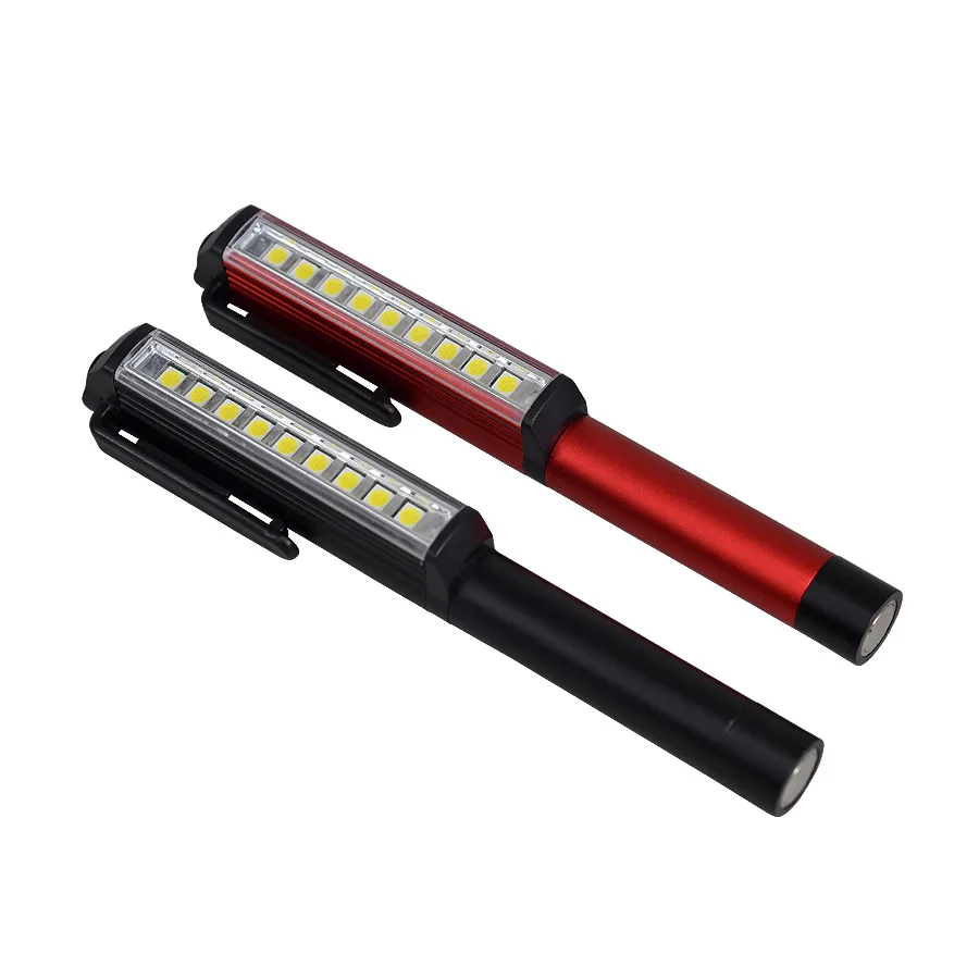 Super Bright 9 SMD 1W Magnetic clip inspection working light pocket pen shaped 9 LED work light