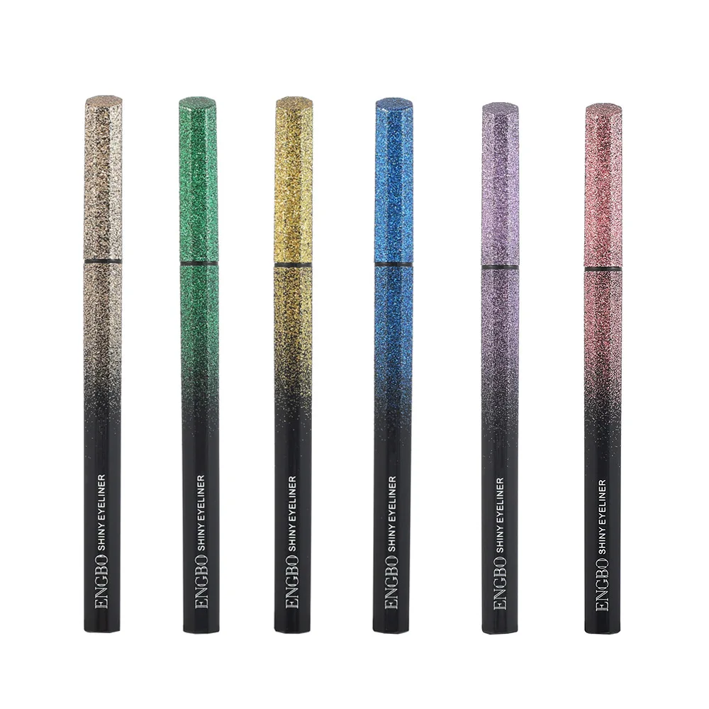 New Design ENGBO Quick-dry Glitter Eyeliner Pen Waterproof Longlasting Custom Private Label Makeup